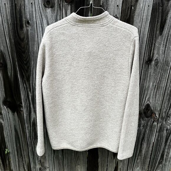 Vintage Sigi Scheiber Austrian Tyrol Wool Jacket Cardigan Khaki Metal Button - Picture 10 of 16